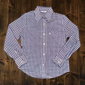 Vintage 70’s Levi’s Women’s Gingham Button Down Shirt Blouse Size M